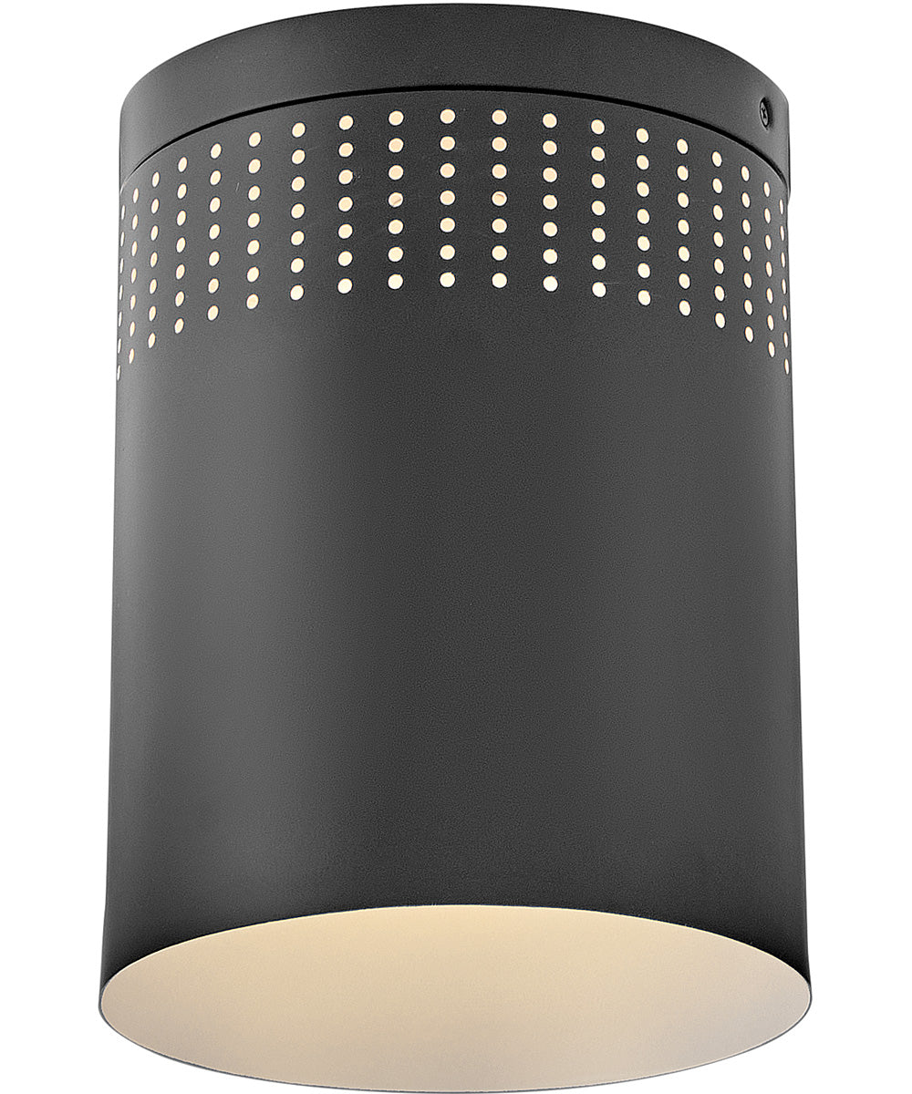 Casey 1-Light Small Flush Mount in Black
