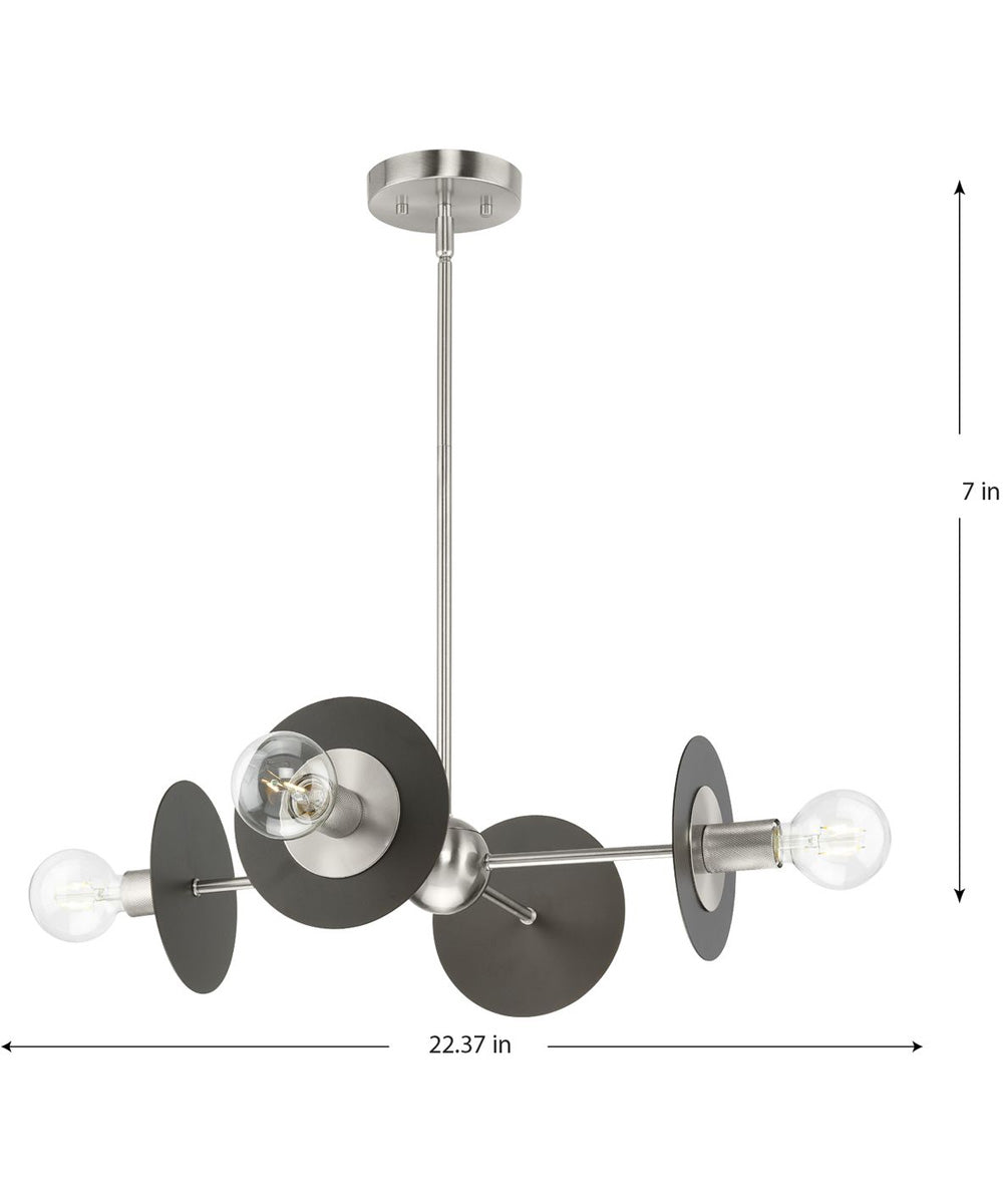 Trimble 4-Light Chandelier Brushed Nickel