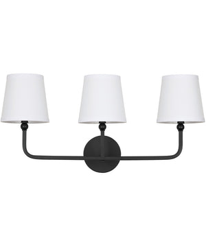 Dawson 3-Light Vanity Matte Black