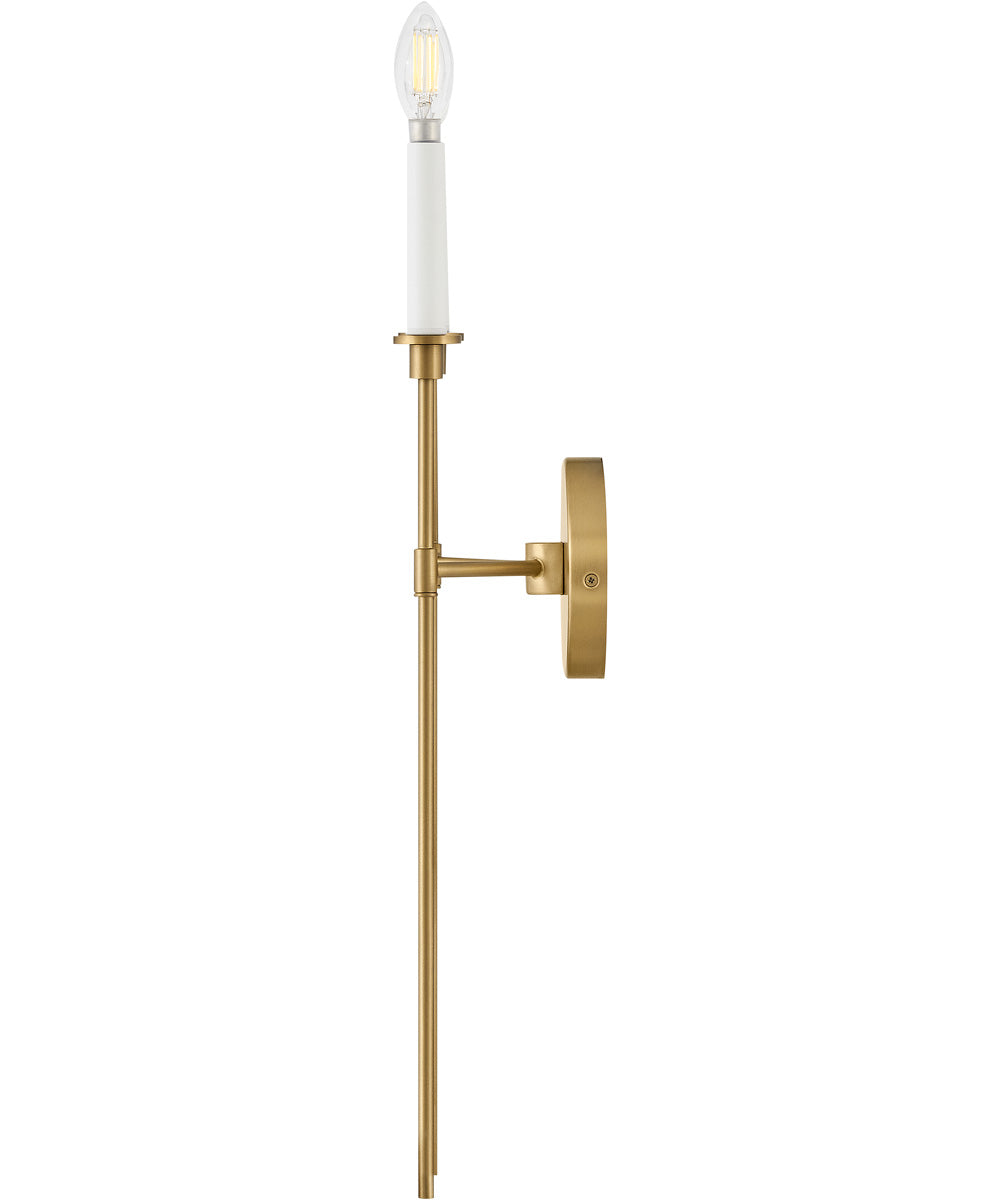 Hux 2-Light Medium Two Light Sconce in Lacquered Brass