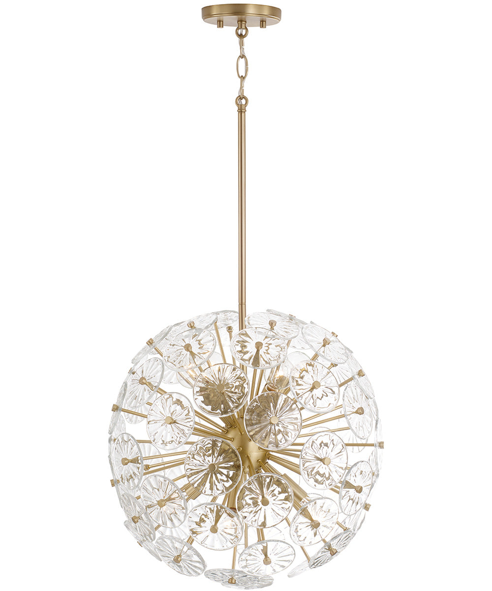 Emelie 8-Light Pendant Matte Brass