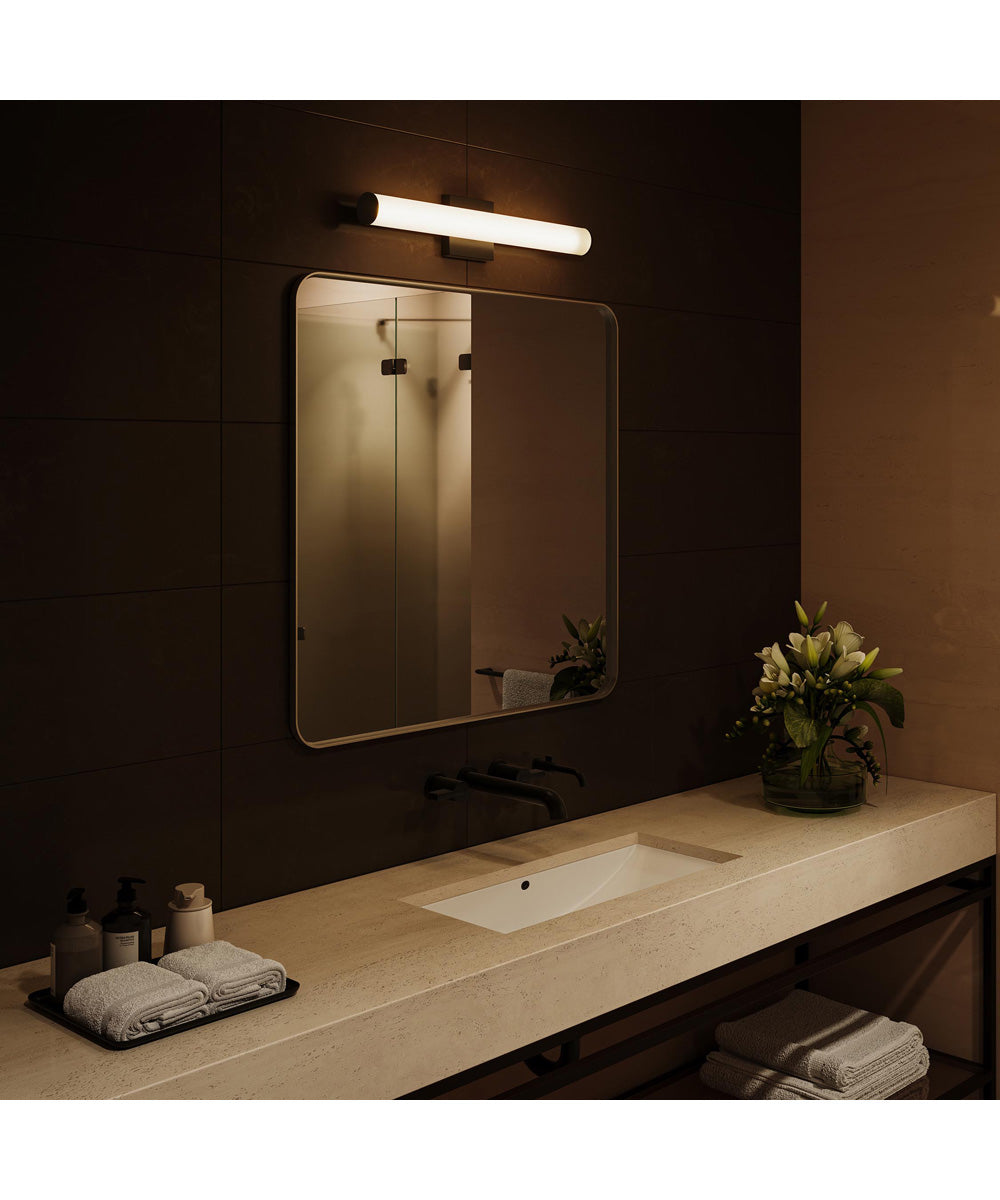 Phase 6.2 24 in. 5CCT Integrated LED Linear Vanity Light Black