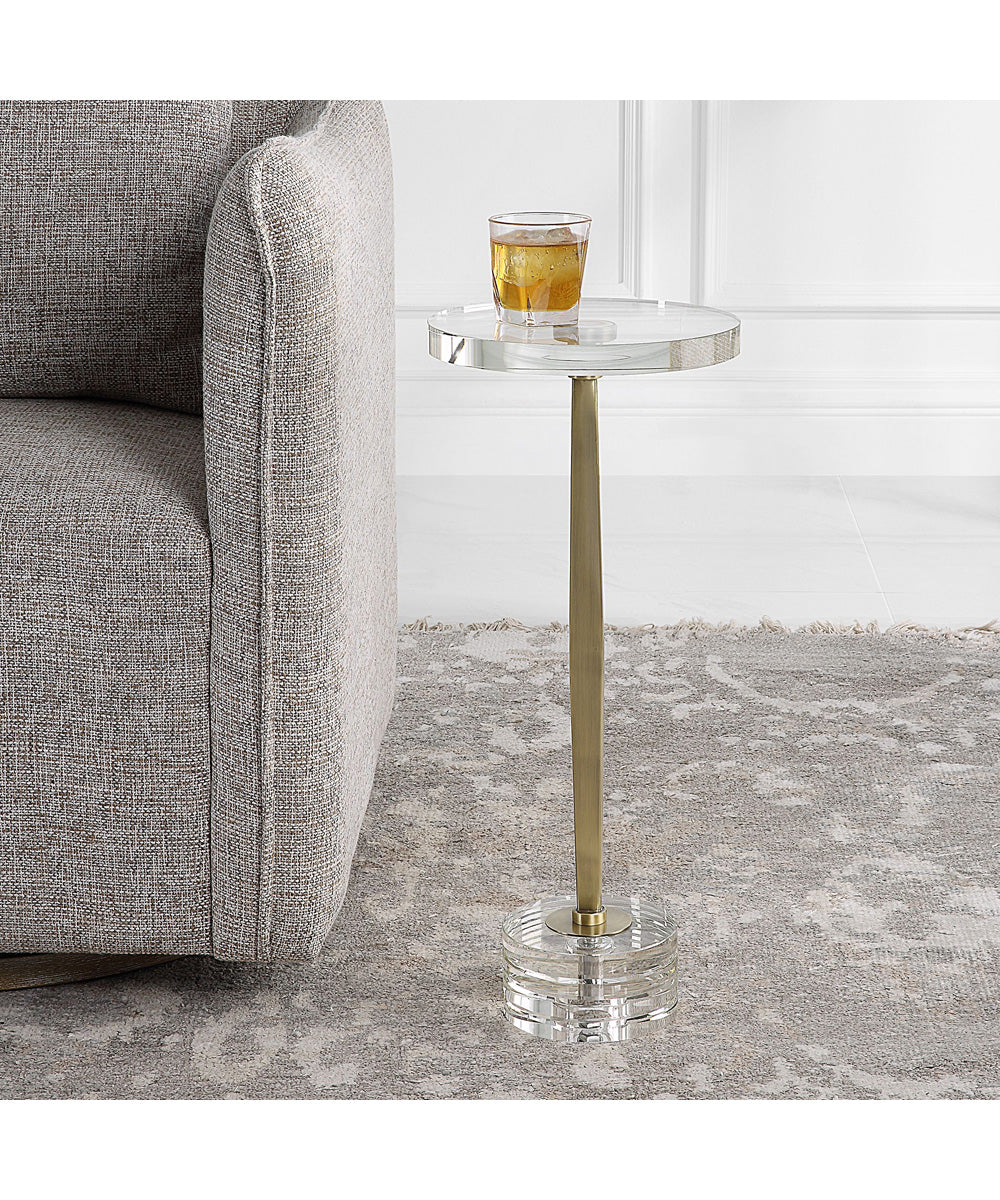 Groove Crystal Drink Table