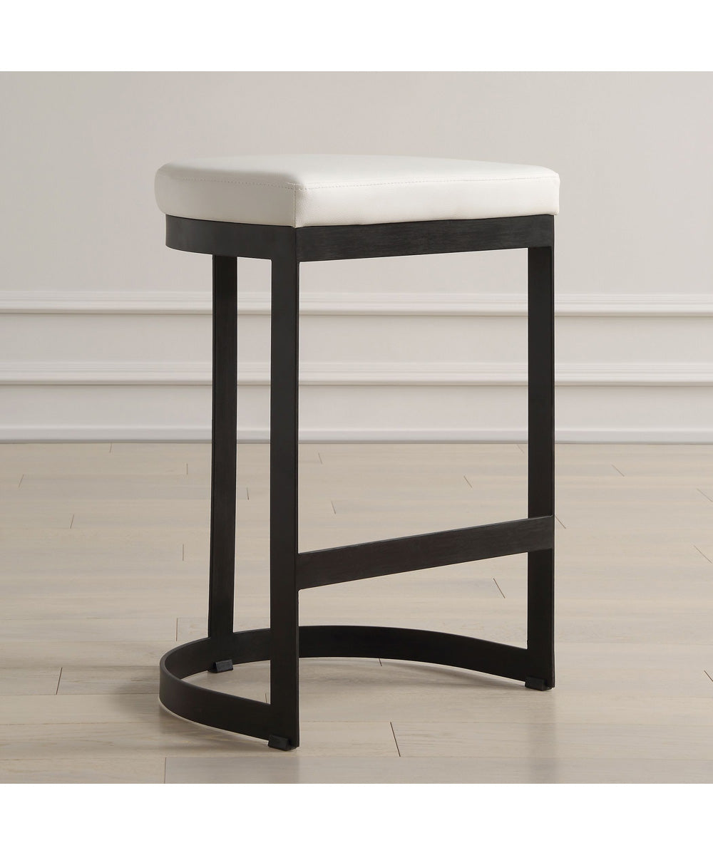 Ivanna White Counter Stool