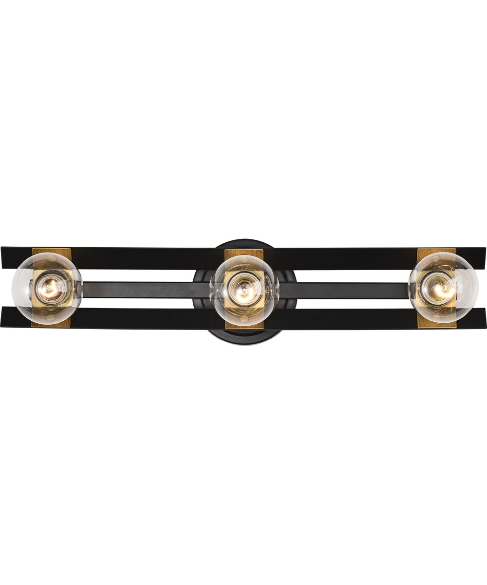 Marsden 3-Light Vanity & Wall Matte Black