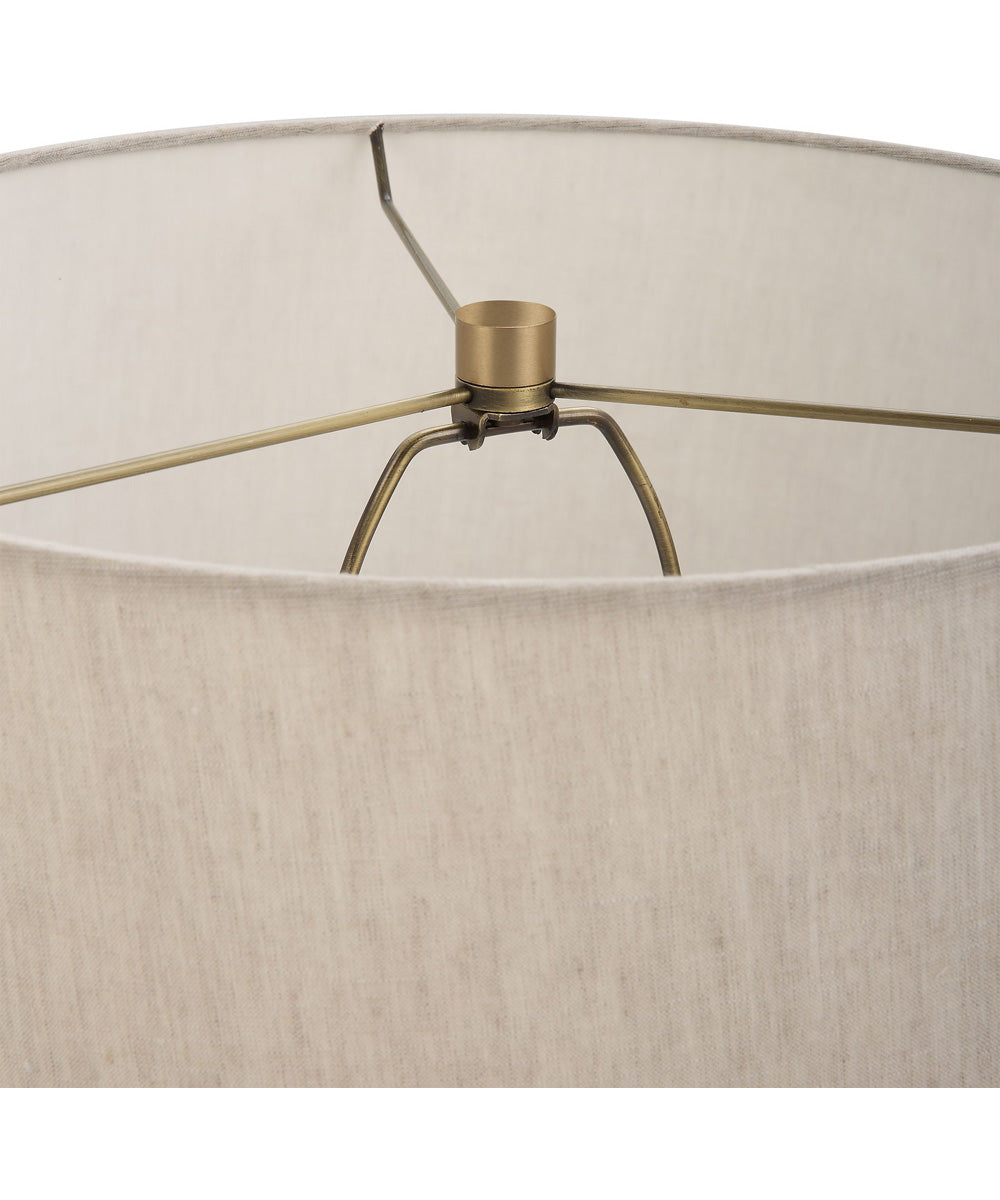 Gravitas Elegant Brass & Stone Lamp