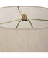 Gravitas Elegant Brass & Stone Lamp