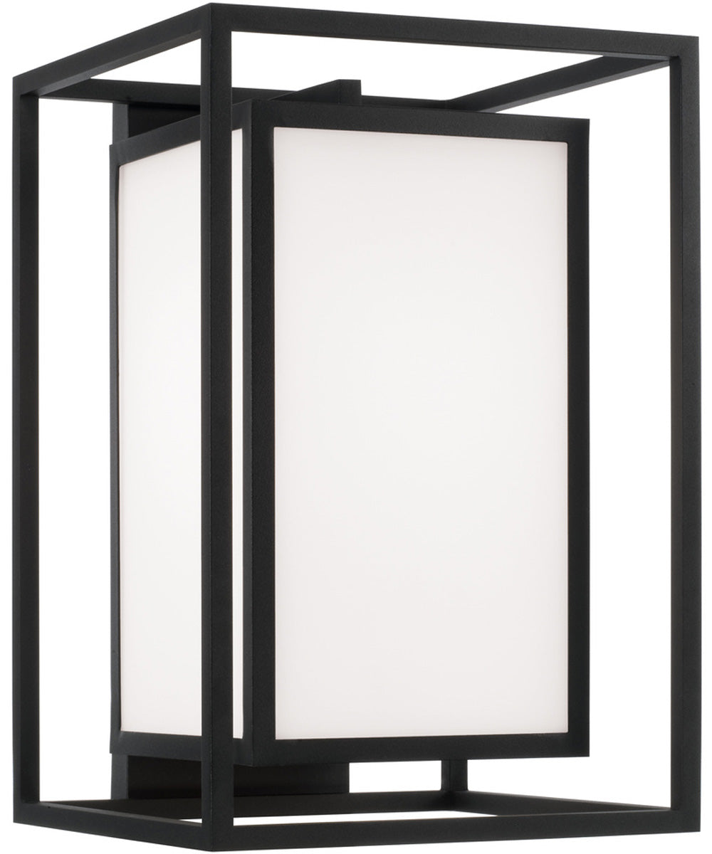 Aiden 1-Light Outdoor Wall-Lantern Black