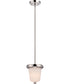 7"W Dylan 1-Light LED Pendant Polished Nickel