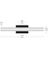 Phase 6.3 24 in. 5CCT Integrated LED Linear Vanity Light Black