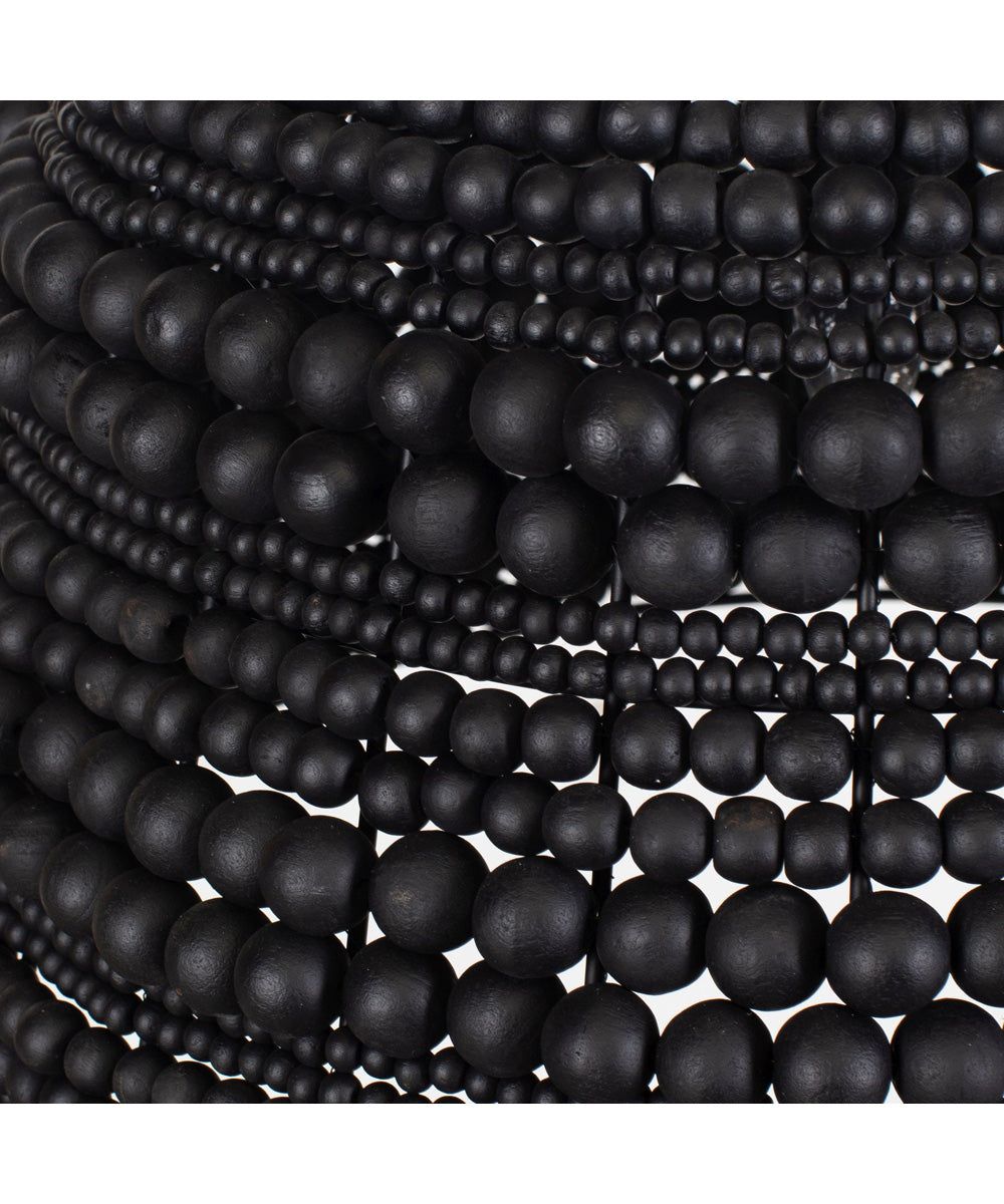 Persephone Black Bead 1 Light Pendant