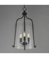 Bellmore 3-Light Foyer Pendant Black