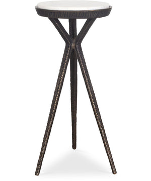Tilton White Marble Accent Table