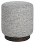 Avila Tweed Round Ottoman