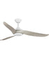 Conte 52-in 3-Blade Matte White Contemporary Ceiling Fan with Washed Oak Blades Satin White