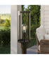 Kagen Outdoor Post Light with Clear Glass Panels Antique Bronze