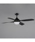Bola 52 inch Indoor Fan w LED Light Kit Black