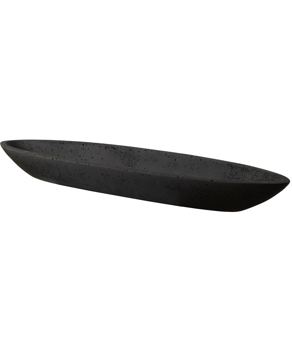 Vessel Cast Black Canoe Bowl