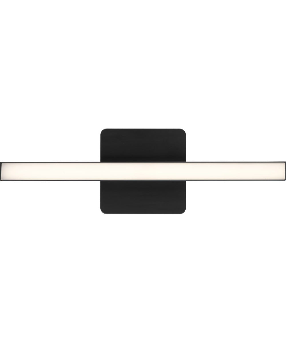 Phase 4 16 in. Small Modern Integrated 3CCT Integrated LED Linear Vanity Light Matte Black