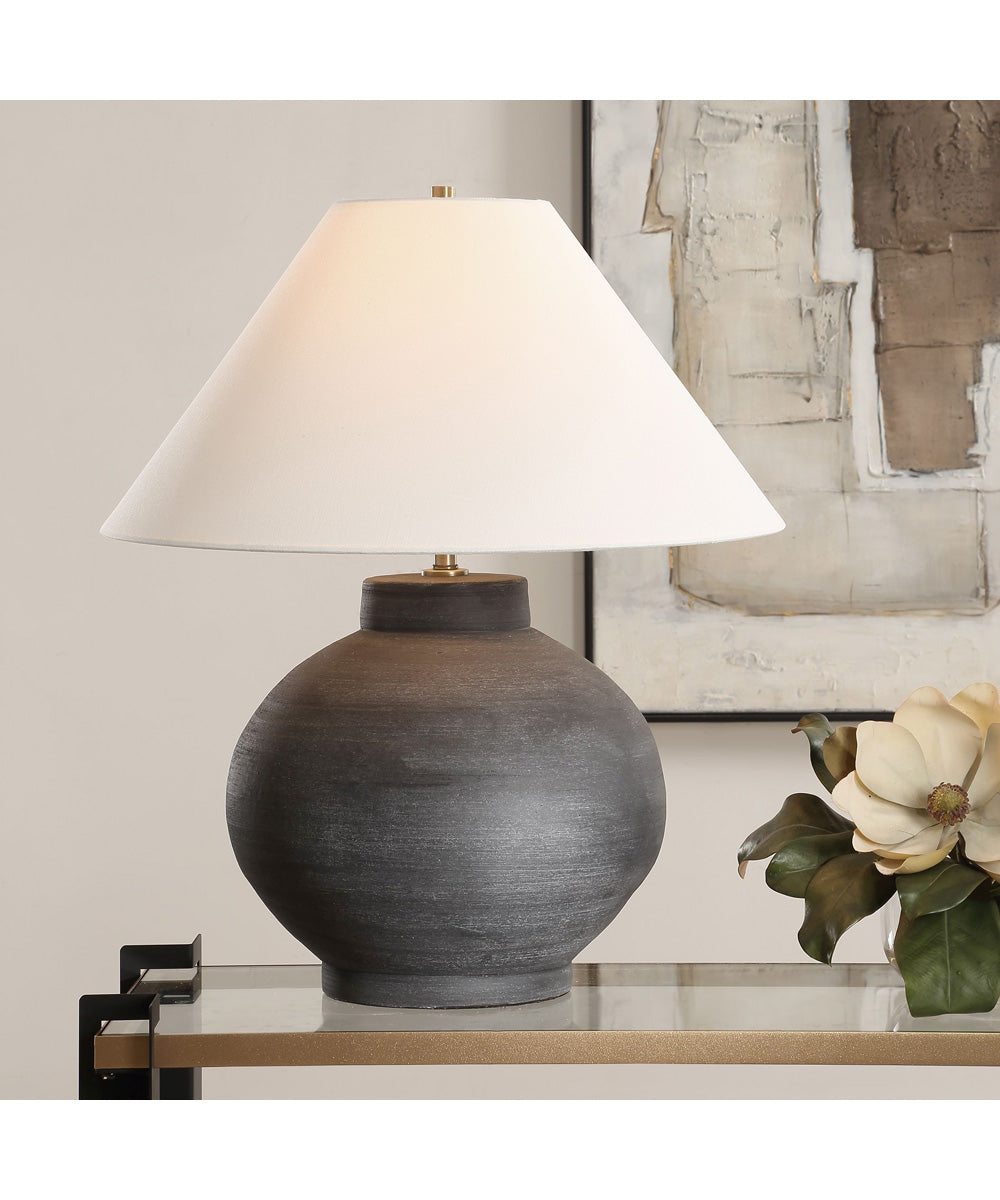 Tramore Rustic Charcoal Table Lamp