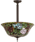 16" Wide Tiffany Rosebush Pendant