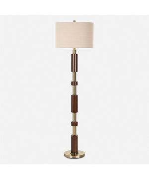 Stacked Wooden Floor Lamp