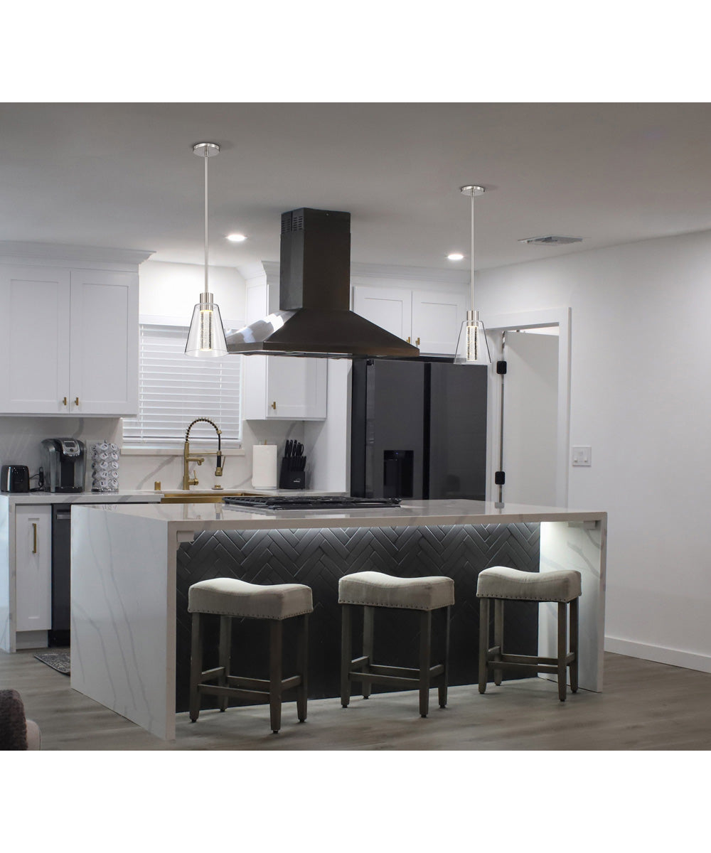 Aura  Pendant Brushed Nickel