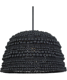 Persephone Black Bead 1 Light Pendant