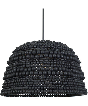 Persephone Black Bead 1 Light Pendant