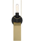 U Turn 2 Light Wall Sconce Matte Black
