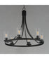 Livingston 6-Light Chandelier Black