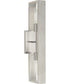 Boundary 2-Light Wall Bracket Brushed Nickel