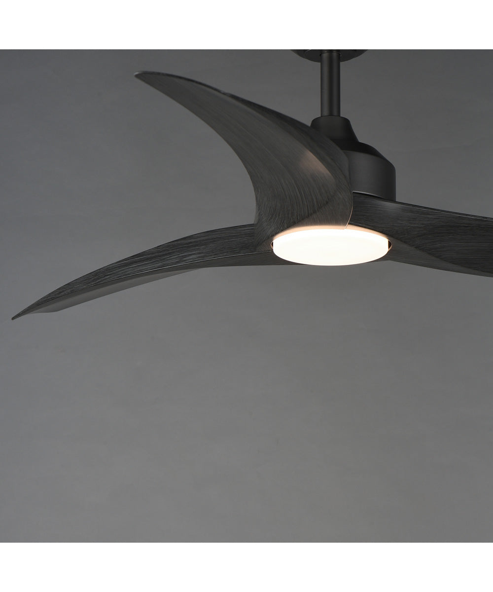 Drifter 52 inch Outdoor Fan w LED Charcoal / Grey Wood