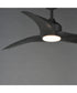 Drifter 52 inch Outdoor Fan w LED Charcoal / Grey Wood