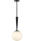 Izzy 1-Light Small Pendant in Black