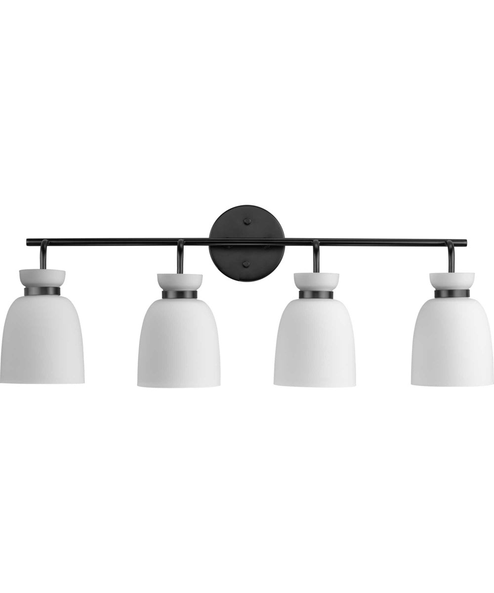 Lexie 4-Light Contemporary Vanity Light Matte Black