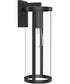 Kagen Extra Large Outdoor Wall Light with Clear Glass Panels Matte Black