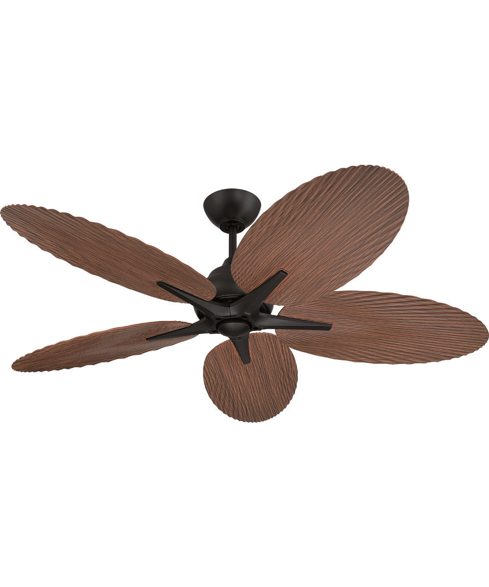 Getaway 52" 5-blade Outdoor Wet Rated Celing Fan Fan Flat Black