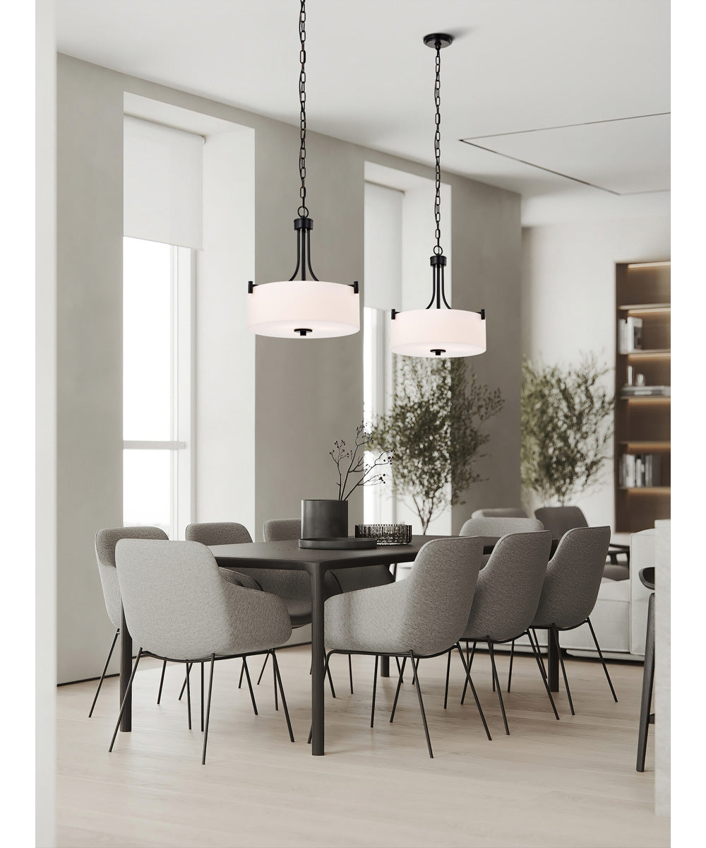 Liam 3-Light Pendant Matte Black