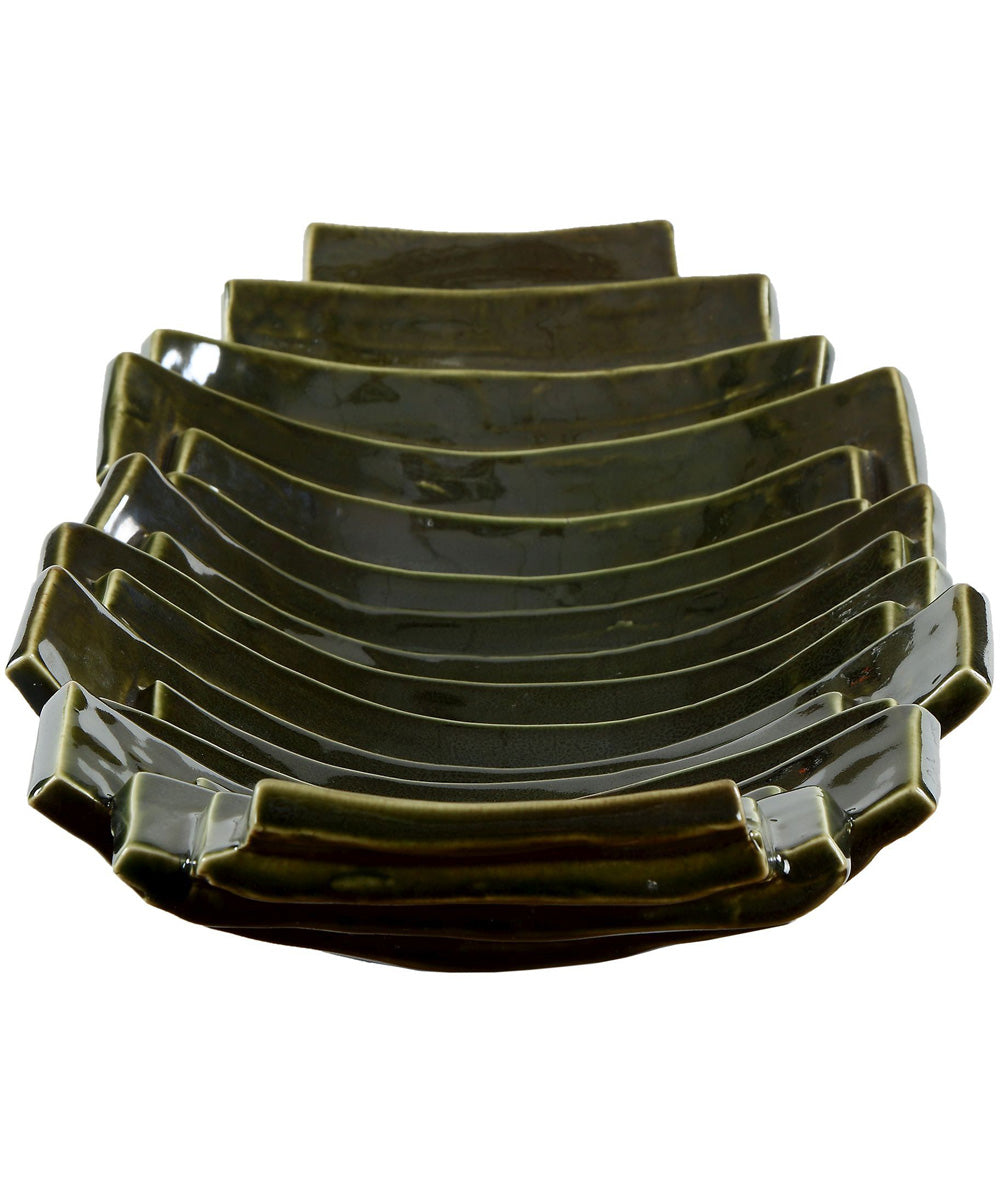Harbor Ridge Olive Green Bowl