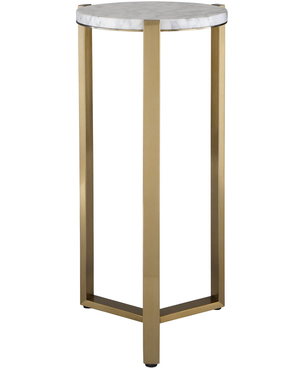 Pietra Carrara Marble Drink Table