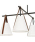 Reins Accent Straps 4 Light Chandelier