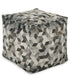 Albermarle Pouf Gray/Brown