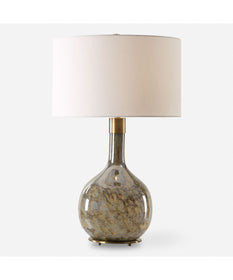 Rhine Brown Glass Table Lamp