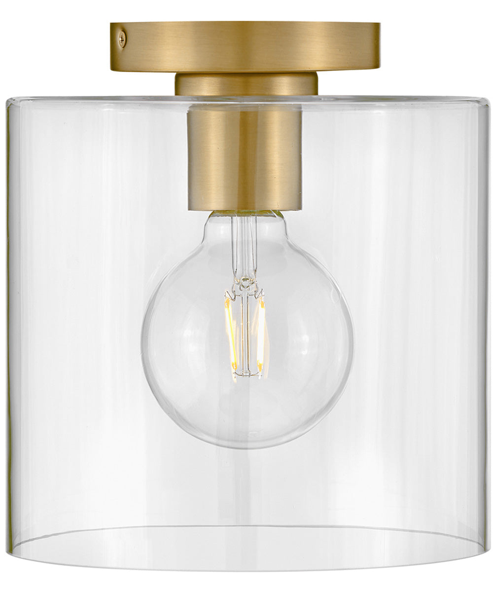 Pippa 1-Light Extra Small Flush Mount in Lacquered Brass