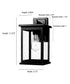 11"H Bowton II Outdoor Wall Light - Dusk to Dawn Matte Black Finish with Glass Shade by Millennium Lighting