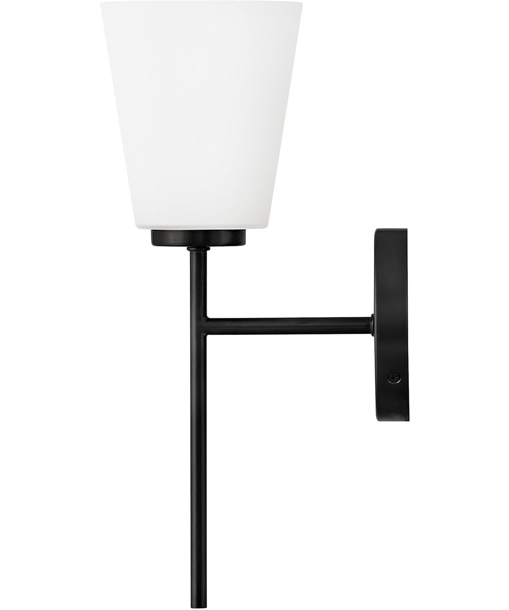 Bri 1-Light Medium Single Light Vanity in Black