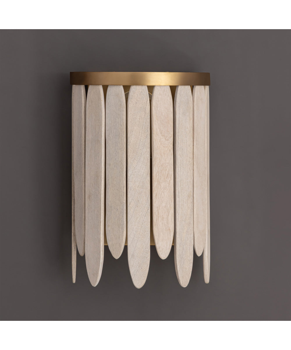 Marimba Wall Sconce Weathered White