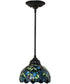 8" Wide Nightfall Wisteria Pendant