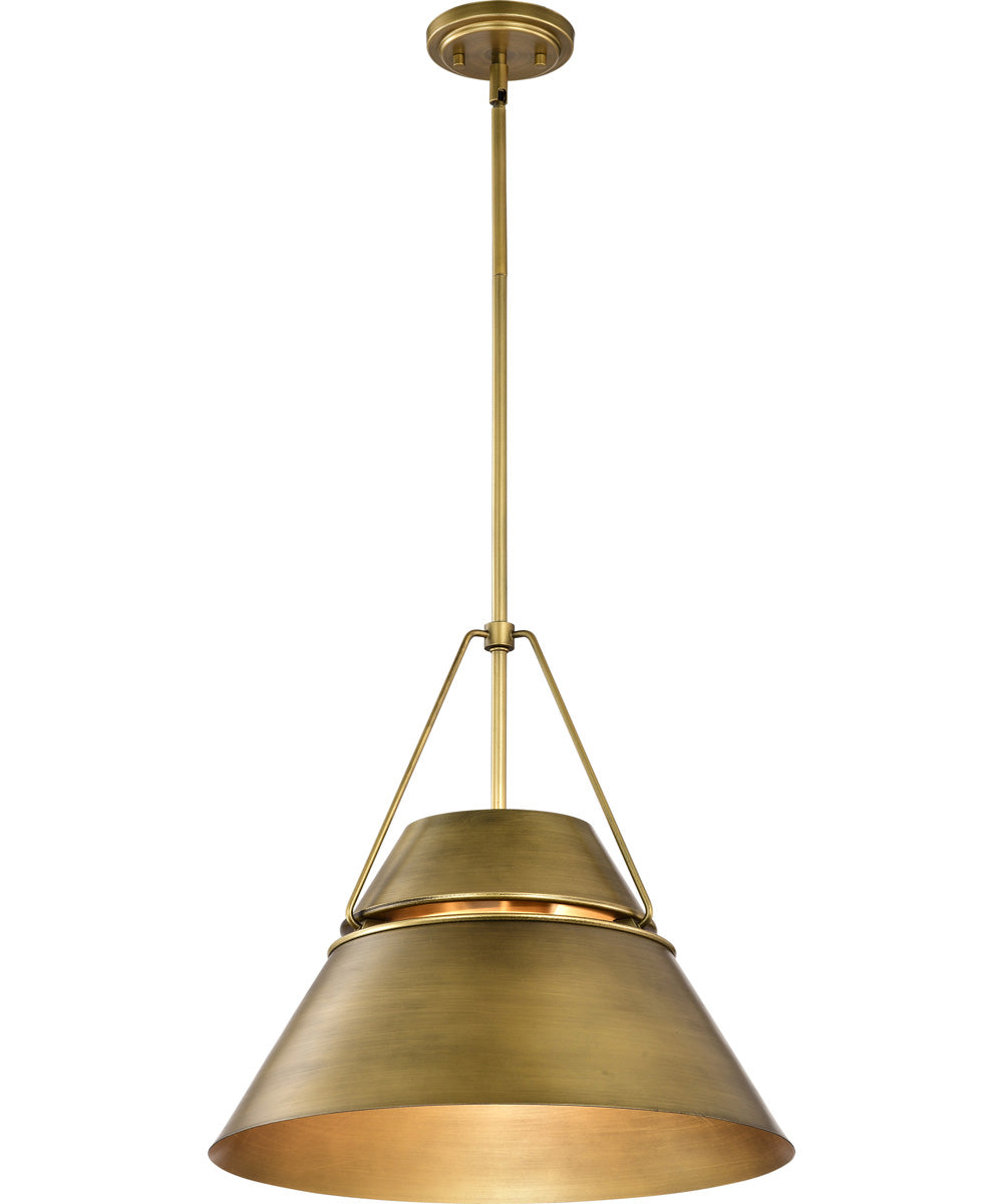 Adina 3-Light Pendant Natural Brass